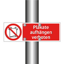 Plakate aufhängen verboten