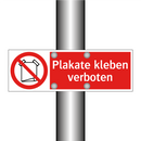Plakate kleben verboten