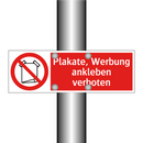 Plakate, Werbung ankleben verboten