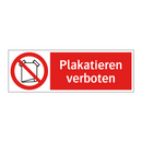 Plakatieren verboten