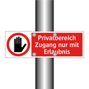 Privatbereich Zugang nur mit Erlaubnis