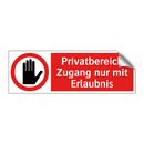 Privatbereich Zugang nur mit Erlaubnis