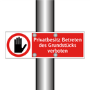 Privatbesitz Betreten des Grundstücks verboten