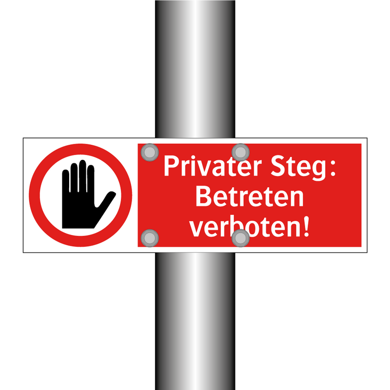 Privater Steg: Betreten verboten!