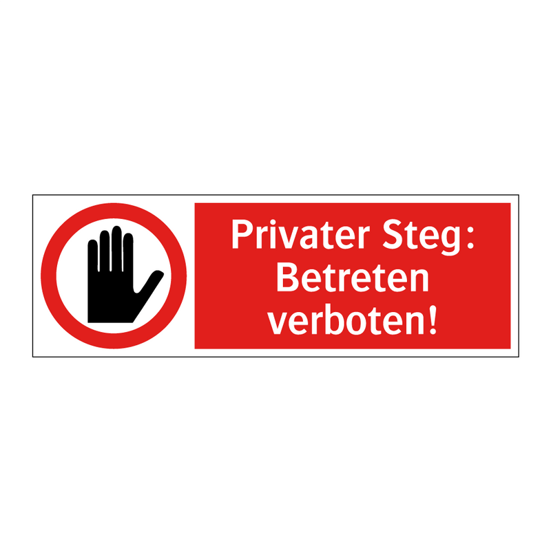 Privater Steg: Betreten verboten!