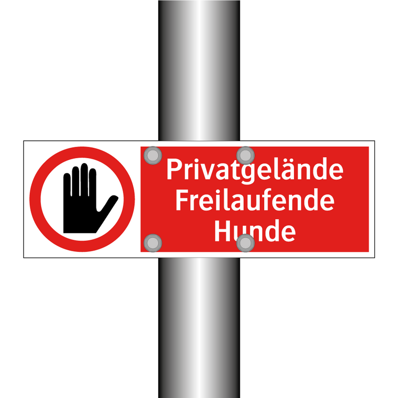 Privatgelände Freilaufende Hunde
