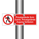 Privatgelände Kein Zutritt. Privatgelände Zugang Verboten
