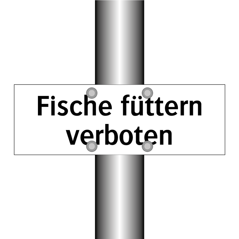 Fische füttern verboten