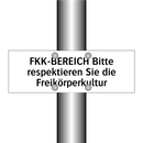 FKK-BEREICH Bitte respektieren Sie die Freikörperkultur