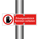 Privatgrundstück Betreten verboten