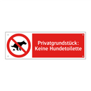 Privatgrundstück: Keine Hundetoilette