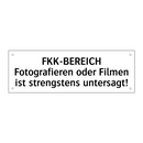FKK-BEREICH Fotografieren oder Filmen ist strengstens untersagt!