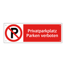 Privatparkplatz Parken verboten