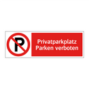 Privatparkplatz Parken verboten