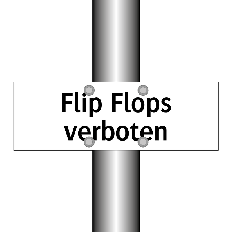 Flip Flops verboten