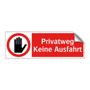 Privatweg Keine Ausfahrt