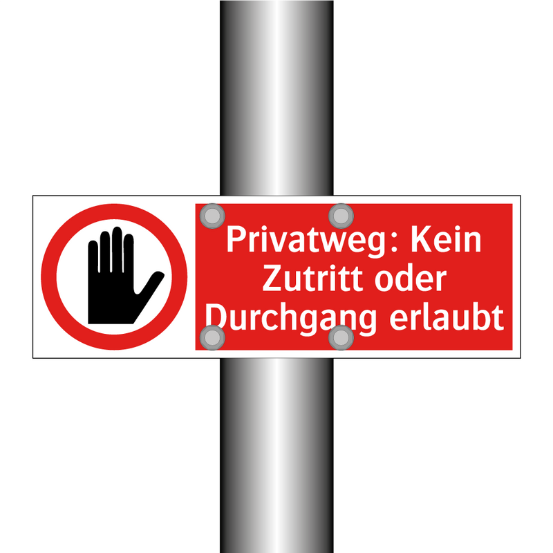 Privatweg: Kein Zutritt oder Durchgang erlaubt
