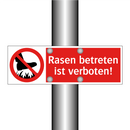 Rasen betreten ist verboten!