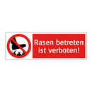 Rasen betreten ist verboten!
