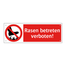 Rasen betreten verboten!