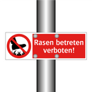 Rasen betreten verboten!