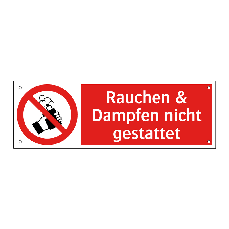 Rauchen & Dampfen nicht gestattet