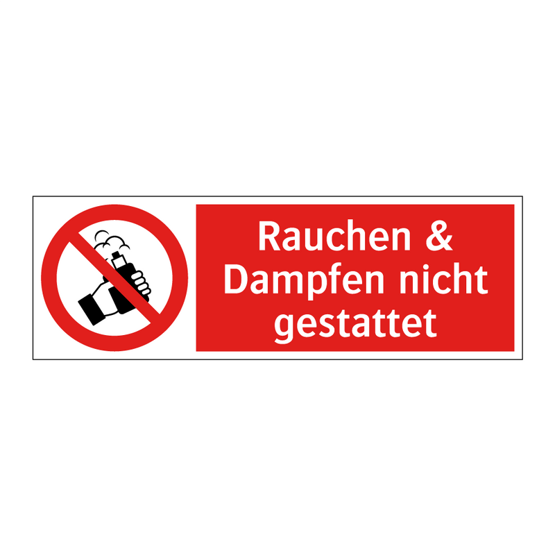 Rauchen & Dampfen nicht gestattet