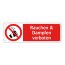 Rauchen & Dampfen verboten