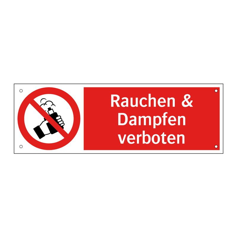 Rauchen & Dampfen verboten