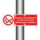 Rauchen auf Balkonen, im Hof und in den Wohnungen verboten