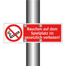 Rauchen auf dem Spielplatz ist gesetzlich verboten!