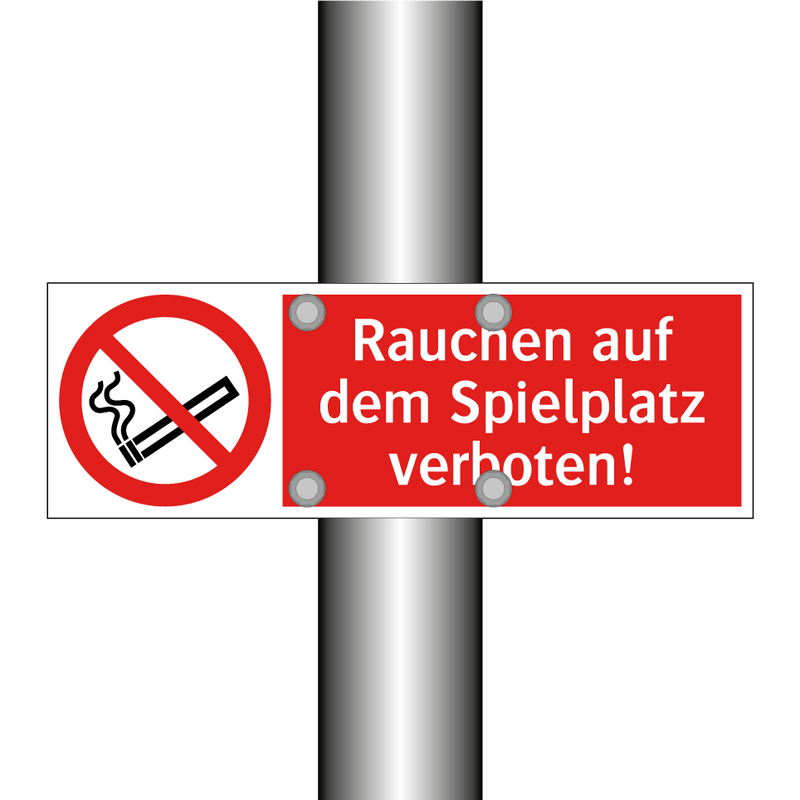 Rauchen auf dem Spielplatz verboten!