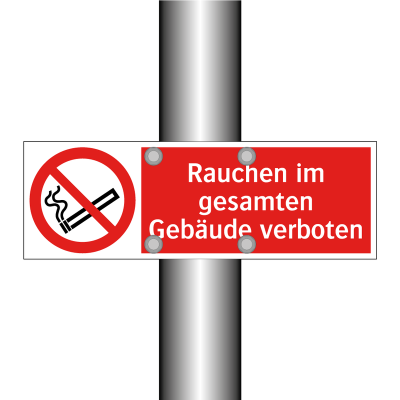 Rauchen im gesamten Gebäude verboten