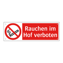 Rauchen im Hof verboten