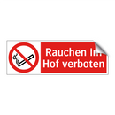 Rauchen im Hof verboten