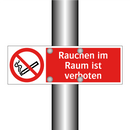 Rauchen im Raum ist verboten