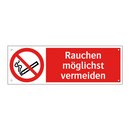 Rauchen möglichst vermeiden