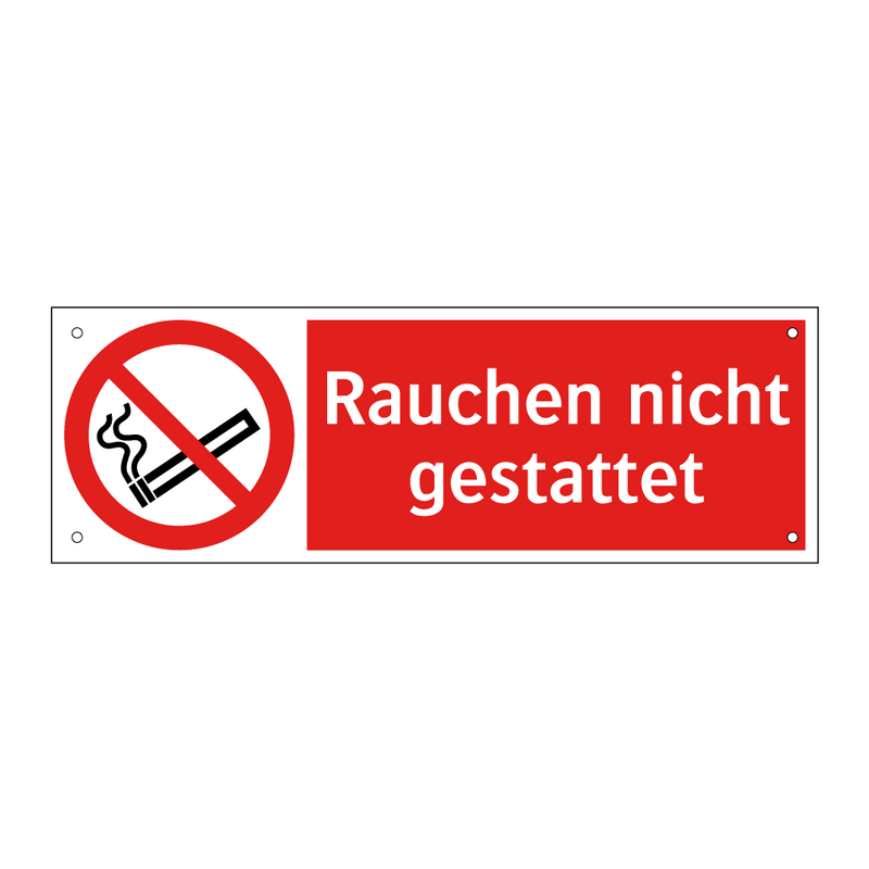 Rauchen nicht gestattet