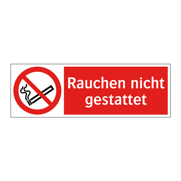 Rauchen nicht gestattet