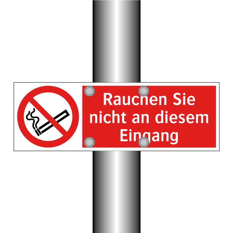 Rauchen Sie nicht an diesem Eingang