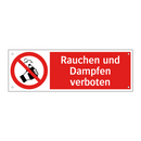 Rauchen und Dampfen verboten