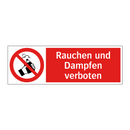 Rauchen und Dampfen verboten