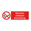 Rauchen verboten Einrichtung