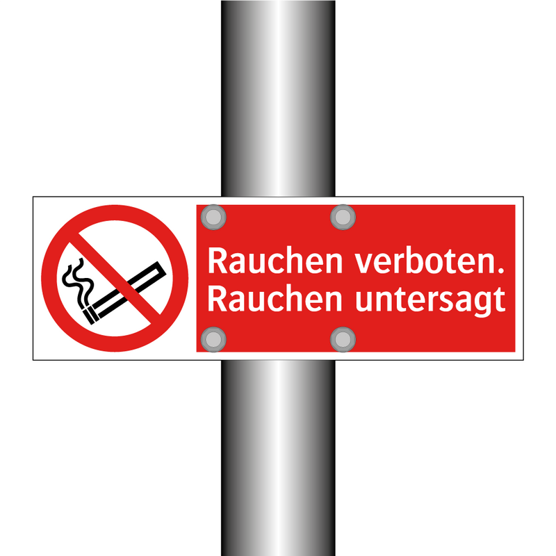 Rauchen verboten. Rauchen untersagt
