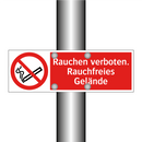 Rauchen verboten. Rauchfreies Gelände
