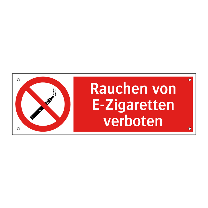Rauchen von E-Zigaretten verboten