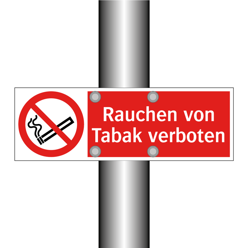 Rauchen von Tabak verboten