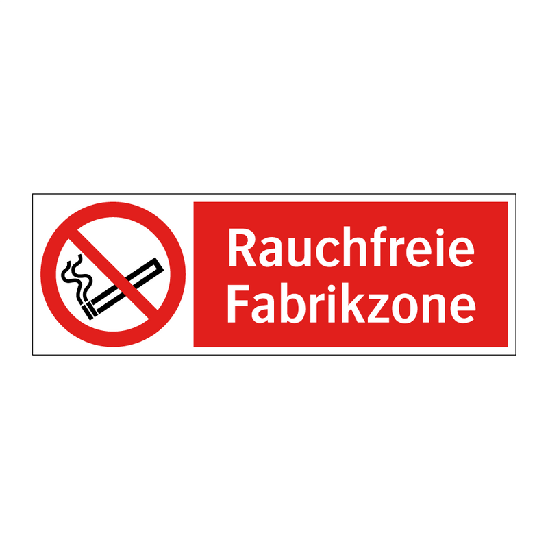 Rauchfreie Fabrikzone