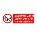 Rauchfreie Zone: Vielen Dank für Ihr Verständnis