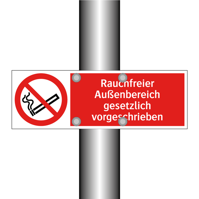 Rauchfreier Außenbereich gesetzlich vorgeschrieben